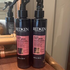 Redken Acidic Color Gloss heat protection treatment 2 - 6.8 ounces each NEW